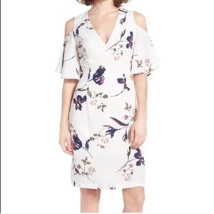 Leith Cold Shoulder Floral Dress